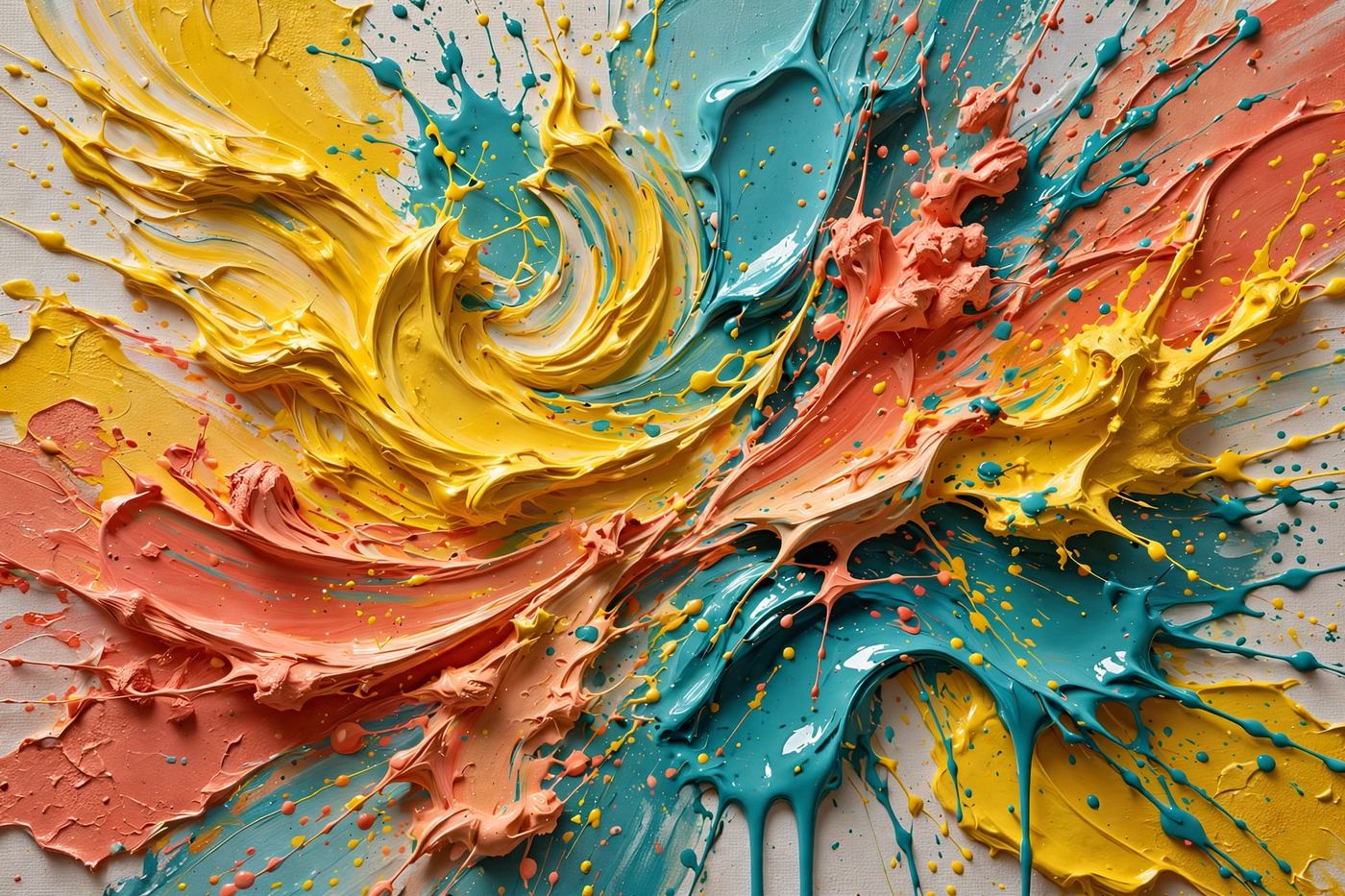 Joy, digital impasto by Justin Beck