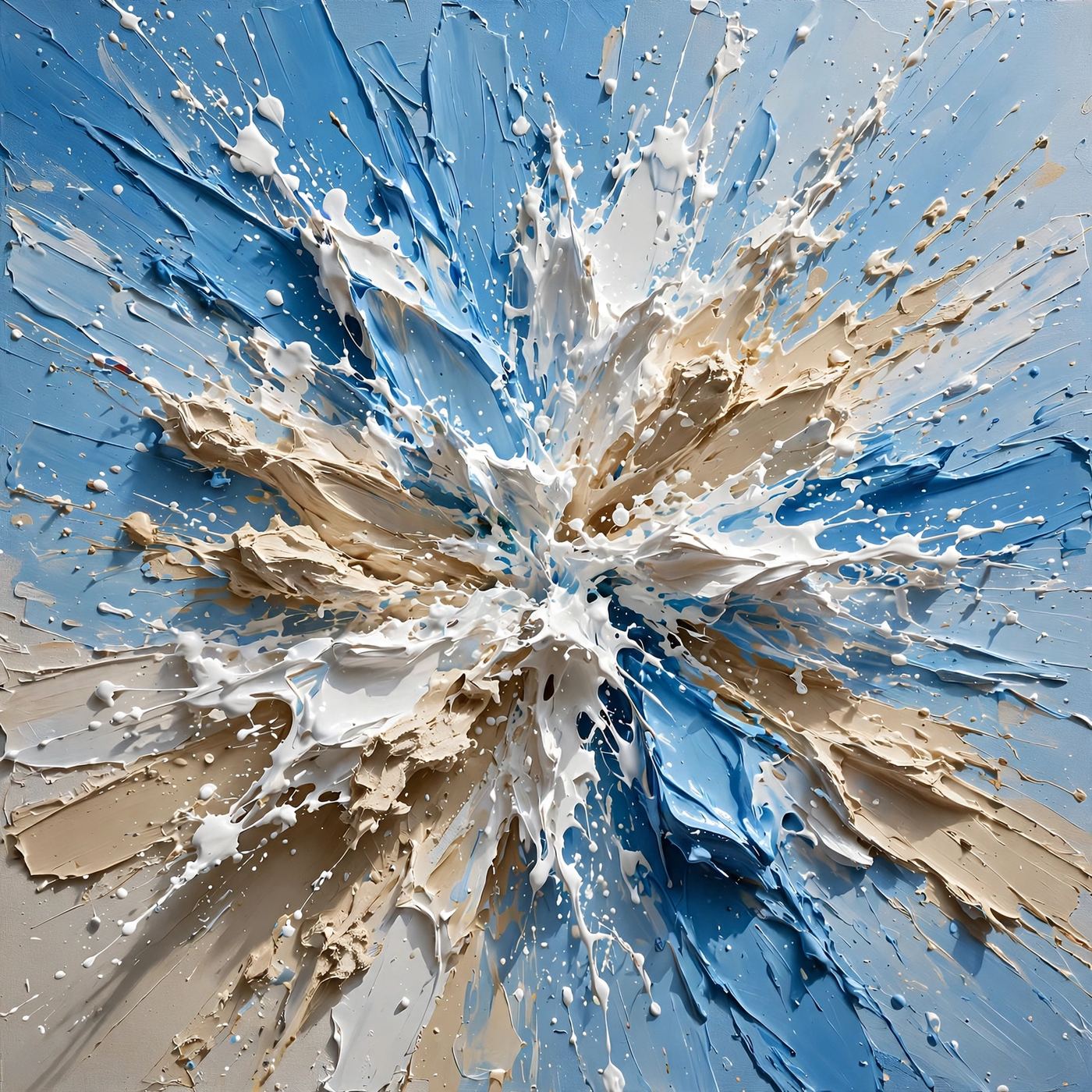 Freedom, digital impasto by Justin Beck