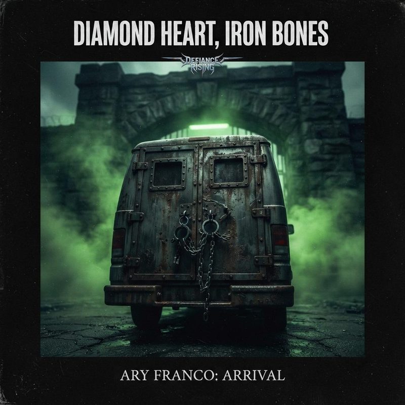 Ary Franco: Arrival, single cover from Diamond Heart, Iron Bones