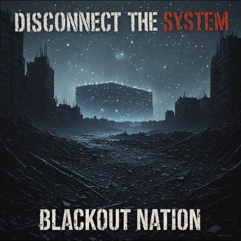 Blackout Nation, single cover from Disconnect the System