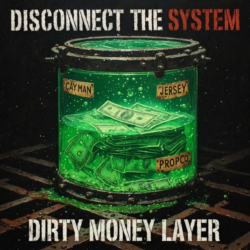 Dirty Money Layer, single cover from Disconnect the System