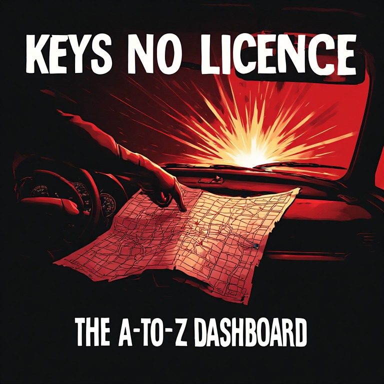 The A-to-Z Dashboard, single cover from Keys No Licence