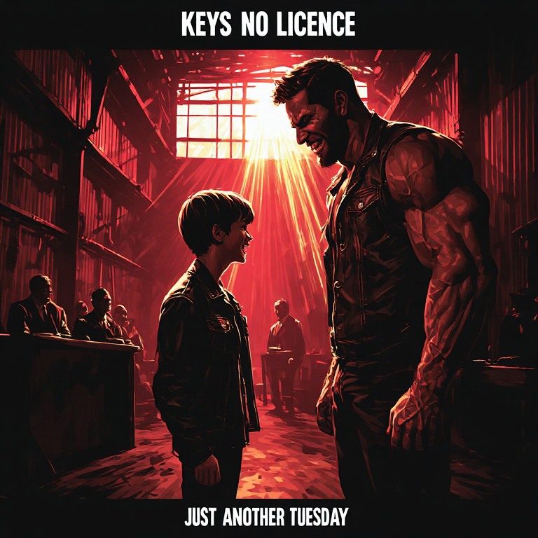 Just Another Tuesday, single cover from Keys No Licence