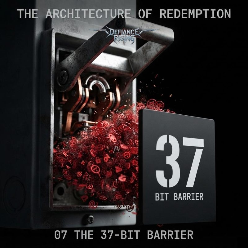 The 37-Bit Barrier, single cover from The Architecture of Redemption
