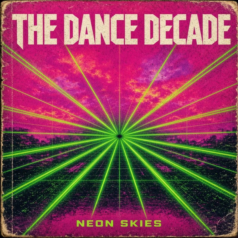 Neon Skies, single cover from The Dance Decade